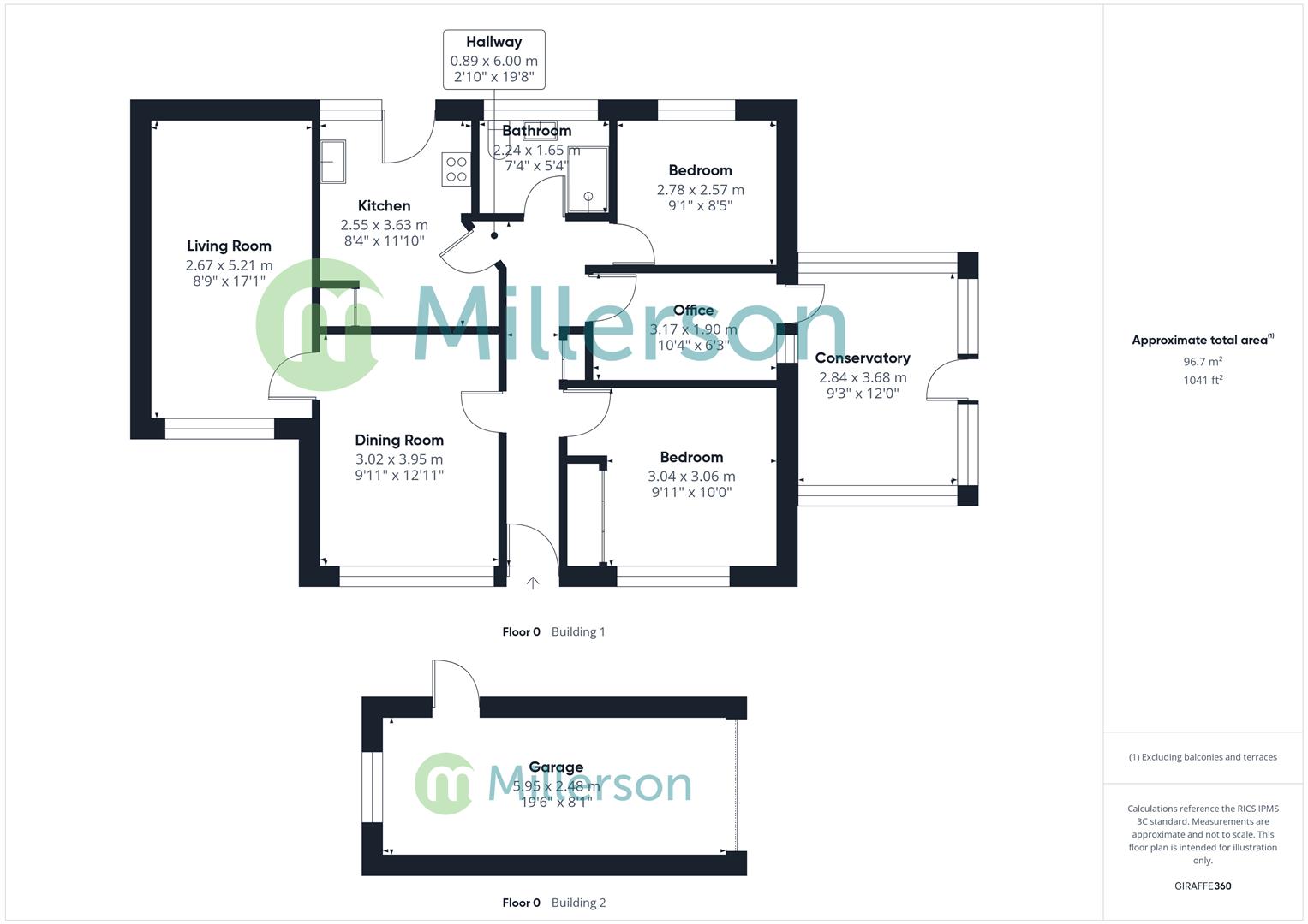 Floorplan for Rosevale Crescent, Camborne, TR14