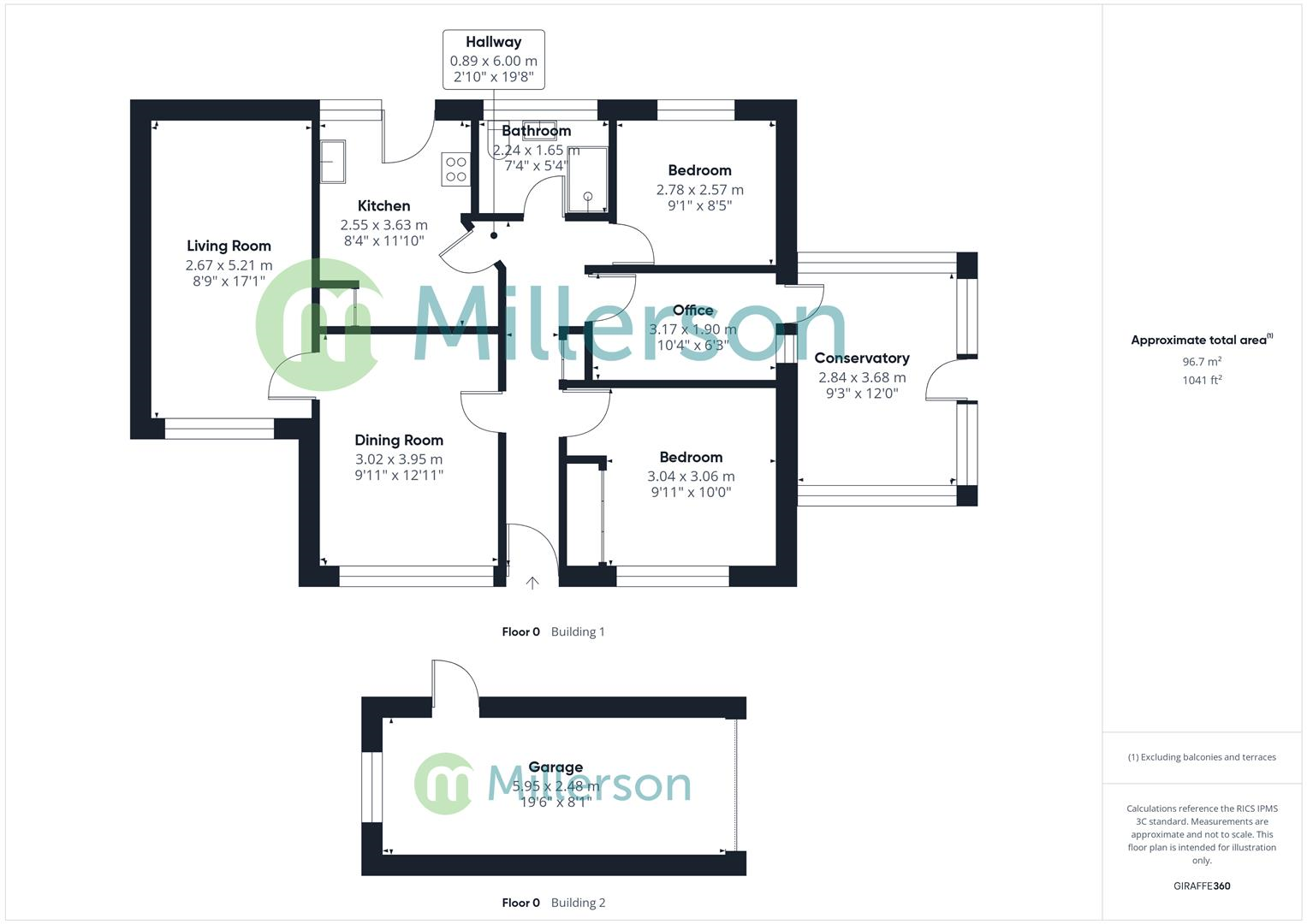 Floorplan for Rosevale Crescent, Camborne, TR14