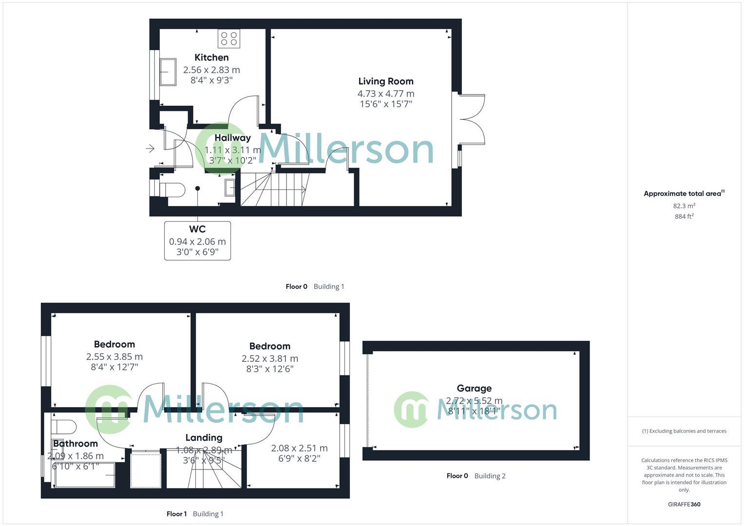 Floorplan for Dolcoath Avenue, Camborne
