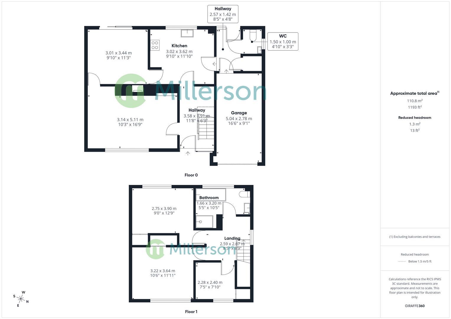 Floorplan for Tehidy Gardens, South Tehidy, Camborne
