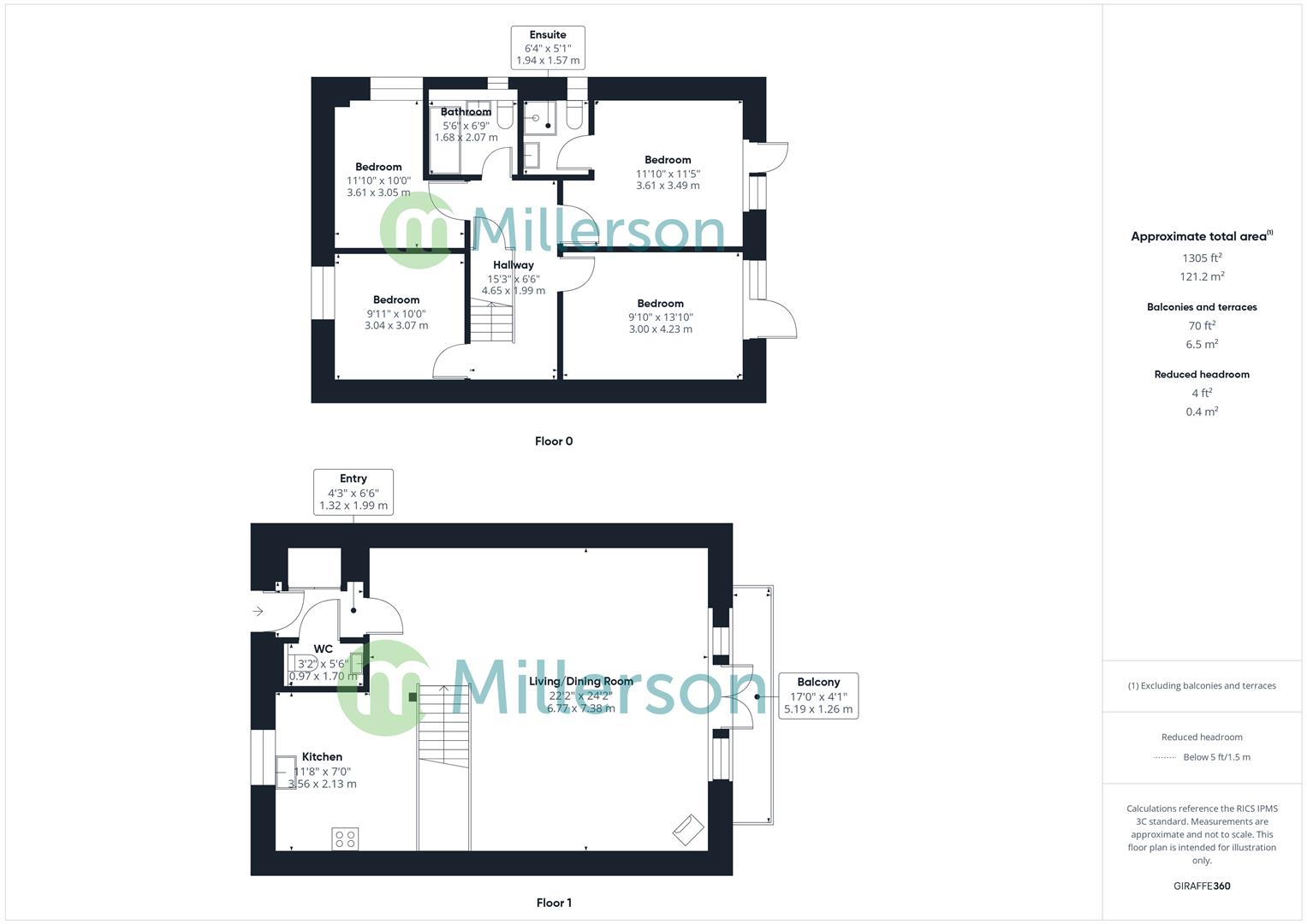 Floorplan for Grannys Lane, Perranporth