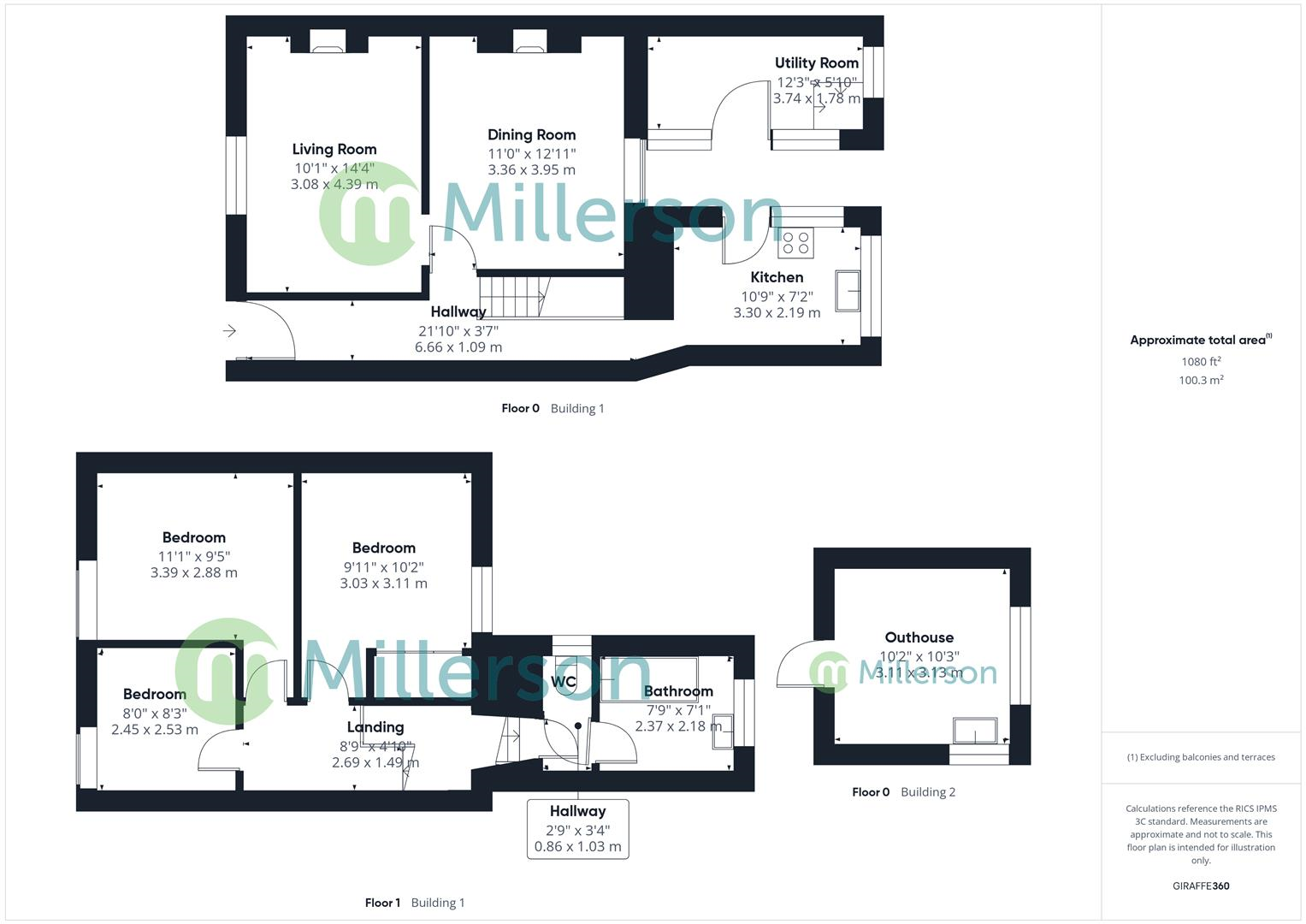Floorplan for Blights Row, Redruth