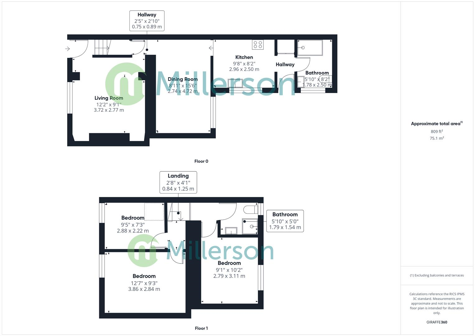Floorplan for Carnarthen Street, Camborne