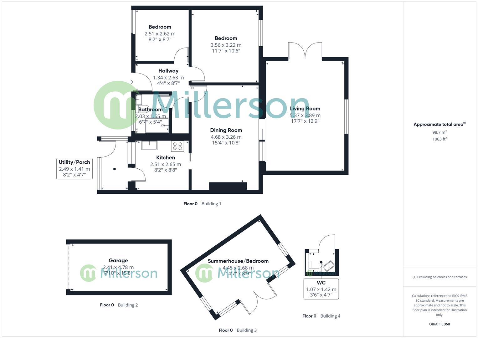 Floorplan for Elm Close, Illogan Highway, Redruth