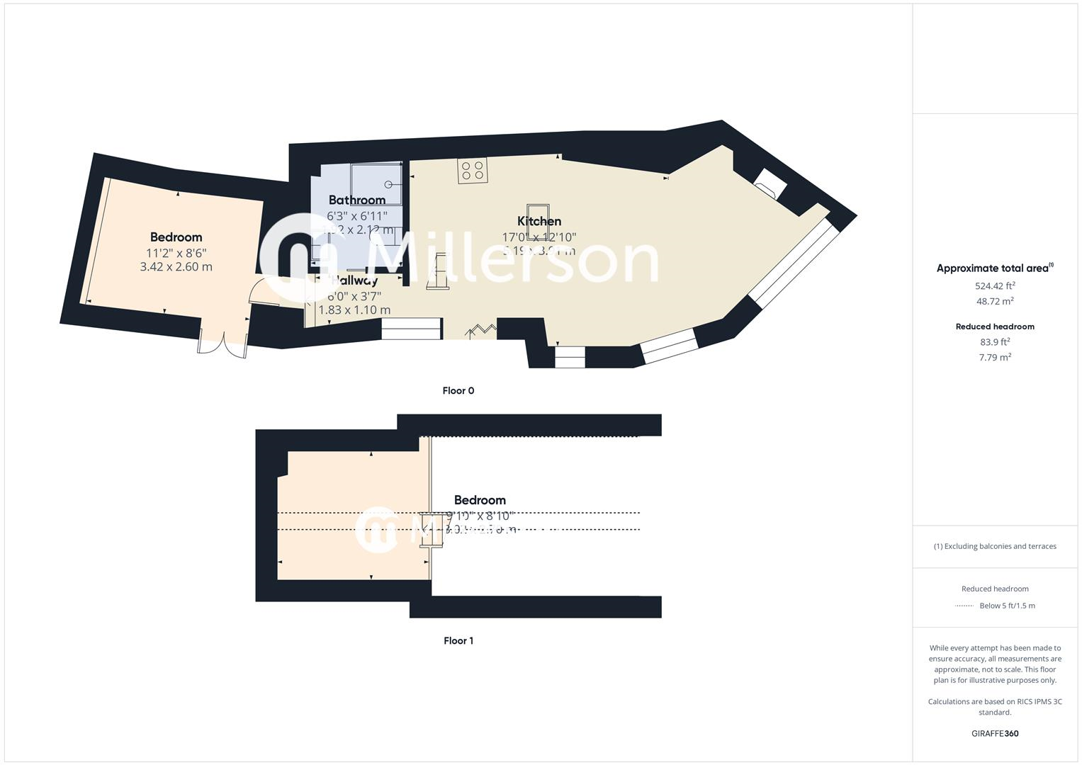 Floorplan for Helford, Helston