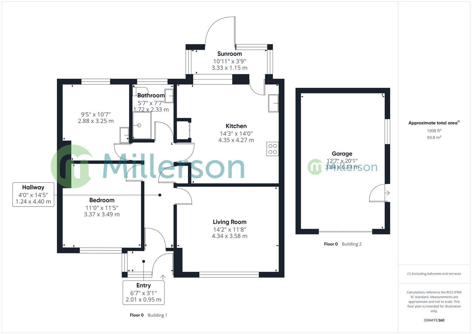 Floorplan for Horsepool Road, Connor Downs, Hayle