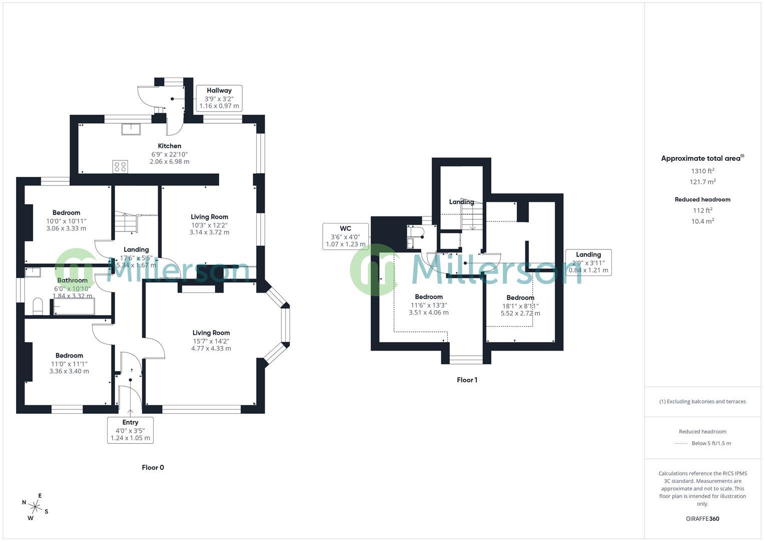Floorplan for Alexandra Road, St. Ives
