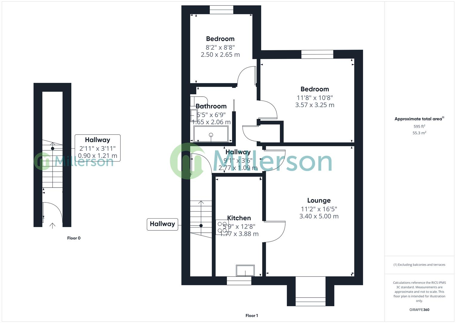 Floorplan for St. Johns Street, Hayle