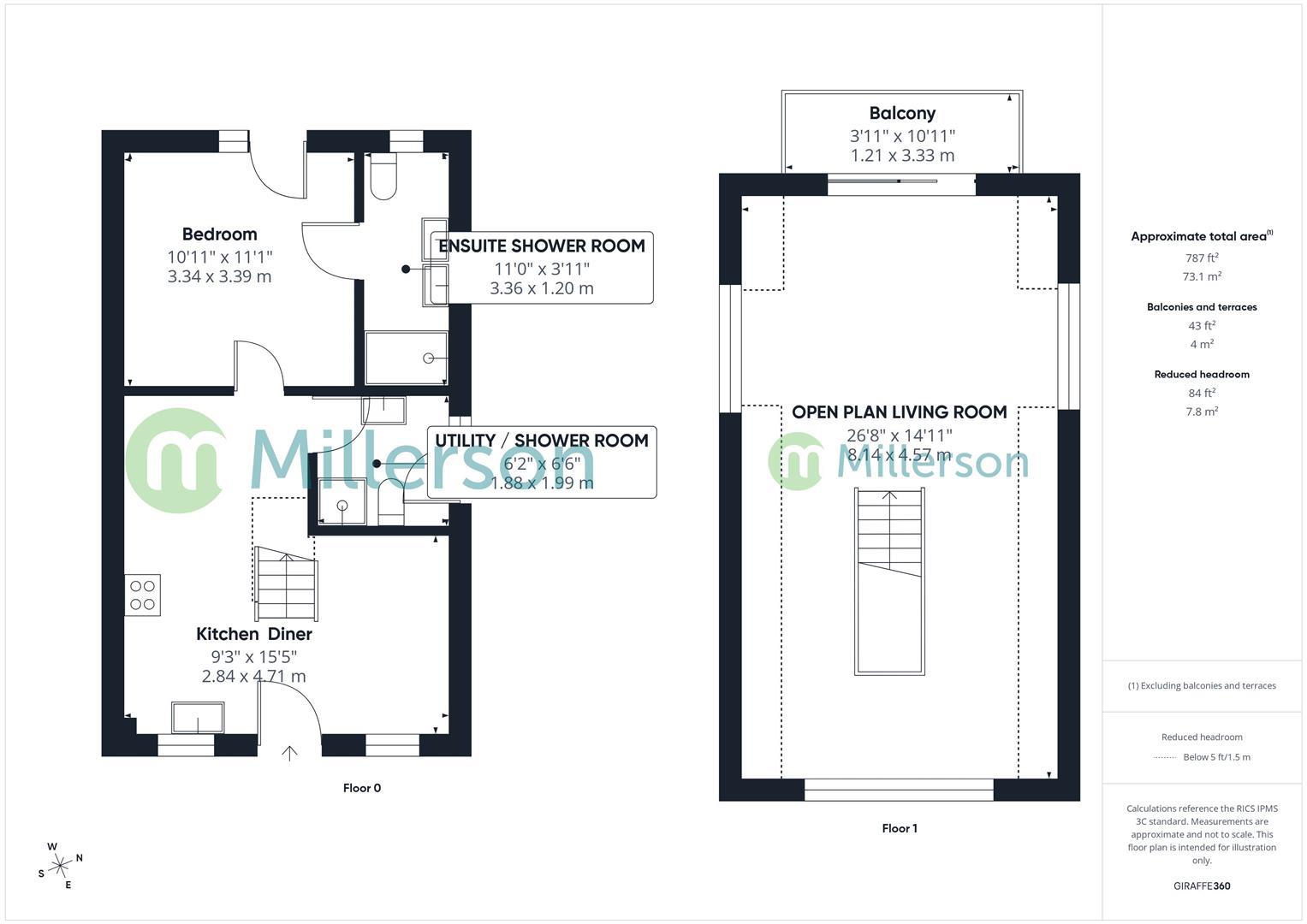 Floorplan for Gwithian Towans, Gwithian, Hayle