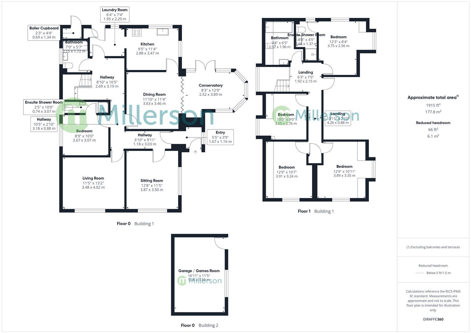 Floorplan for Lethlean Lane, Phillack, Hayle