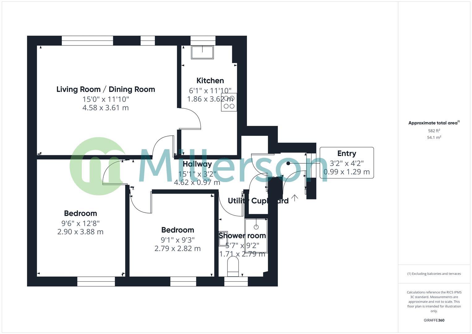 Floorplan for St. Johns Street, Hayle