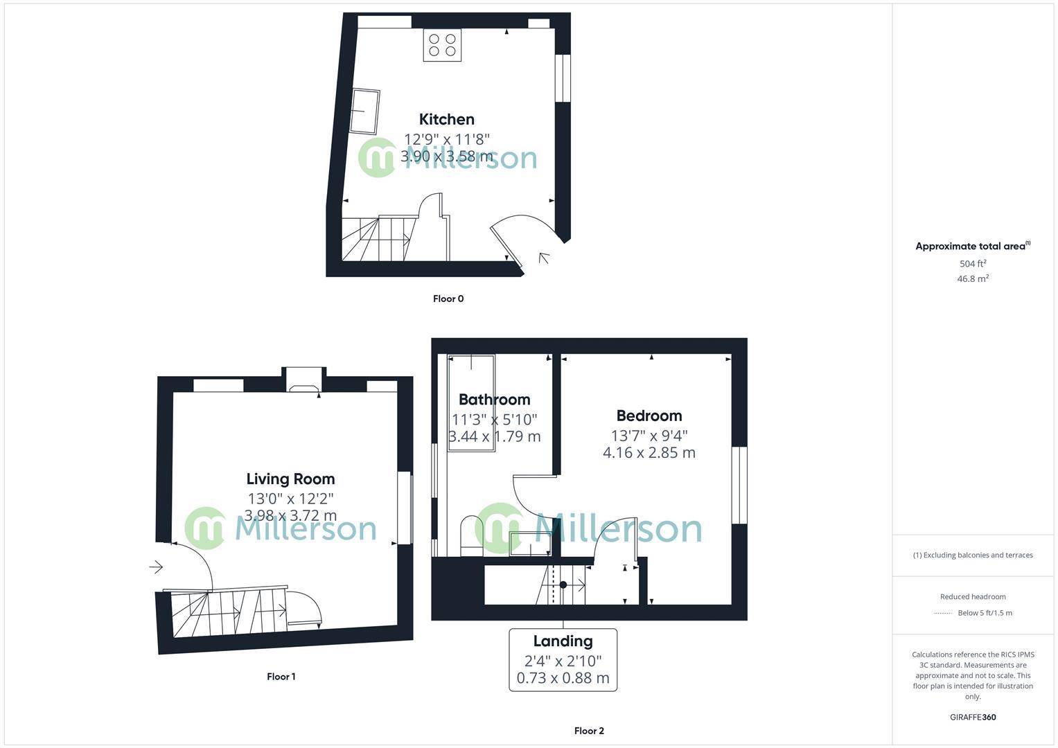 Floorplan for Quay Street, St. Ives
