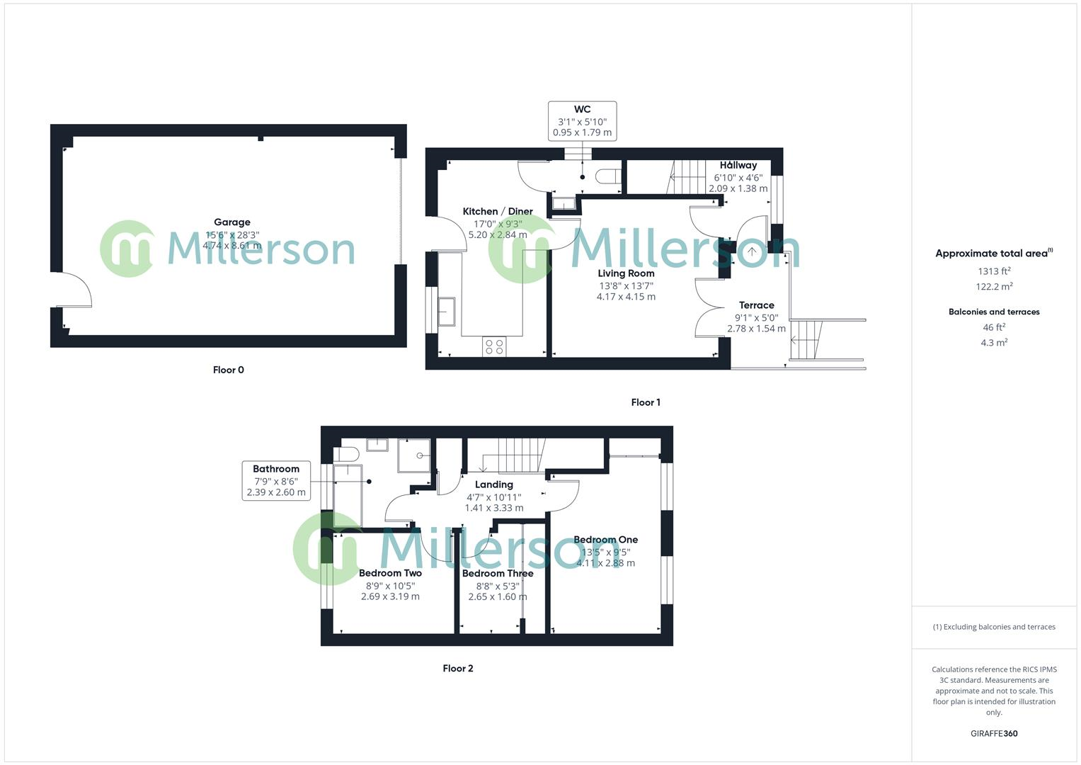 Floorplan for Glebe Row, Phillack, Hayle