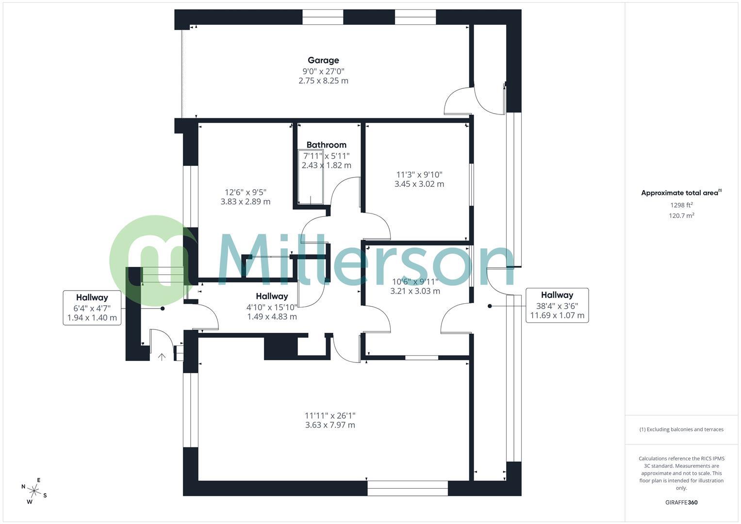 Floorplan for Lelant Downs, Hayle