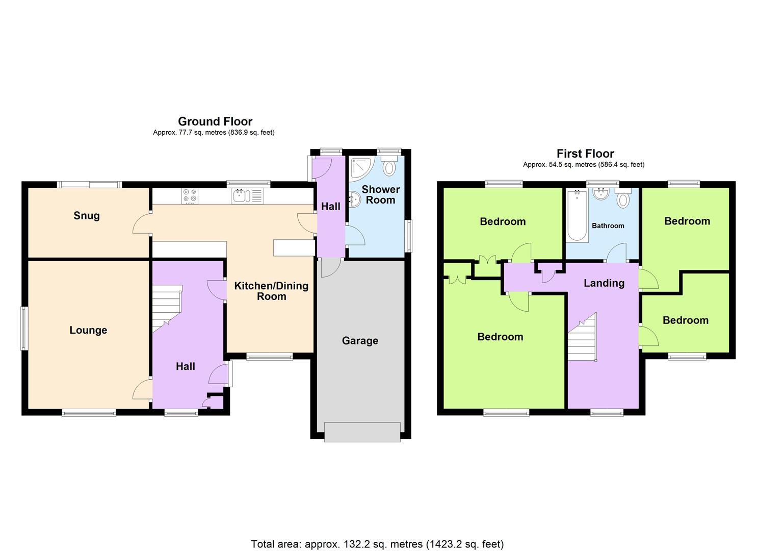 Floorplan for Barlowena, Camborne
