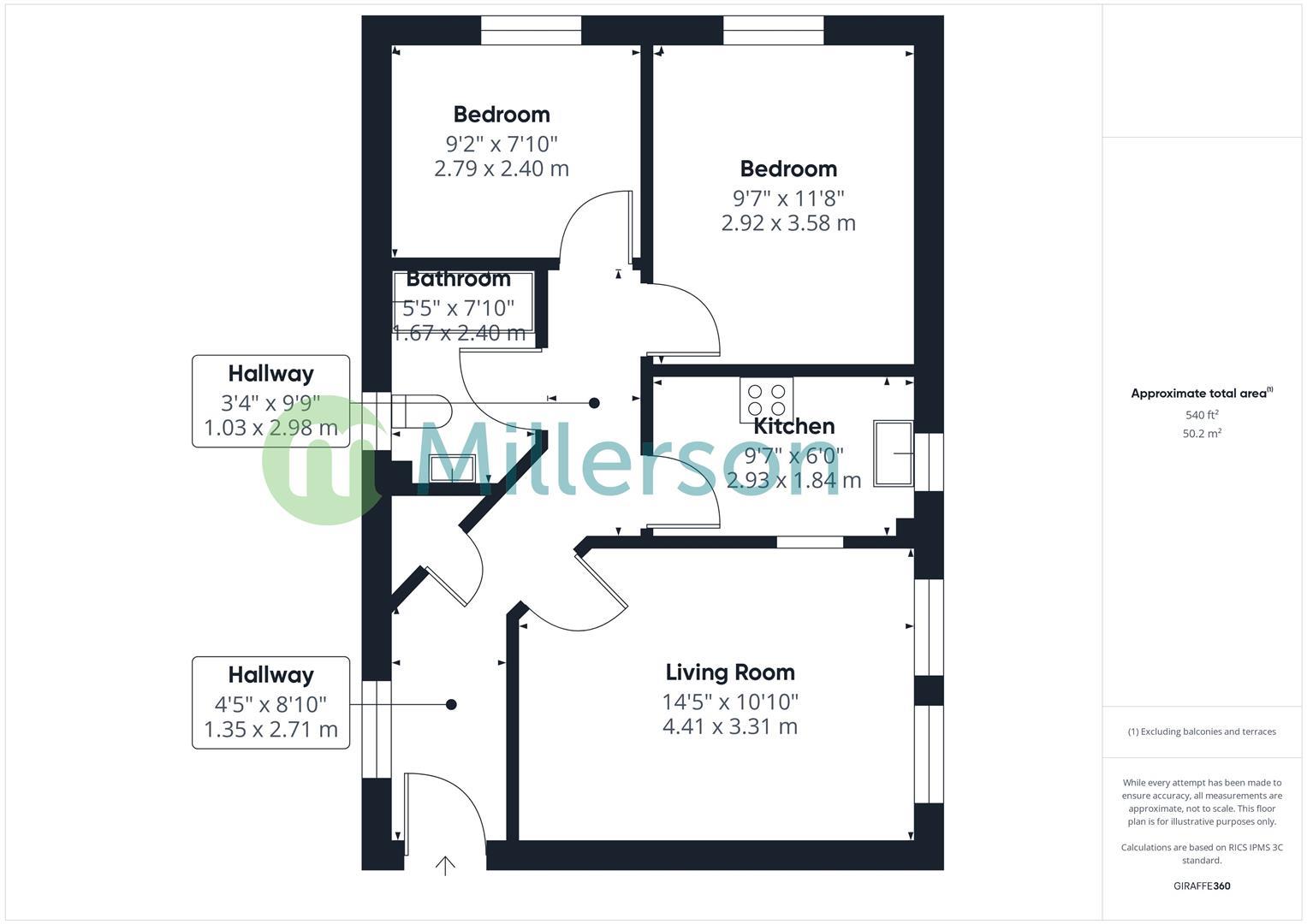 Floorplan for The Grange, Rectory Road, Camborne