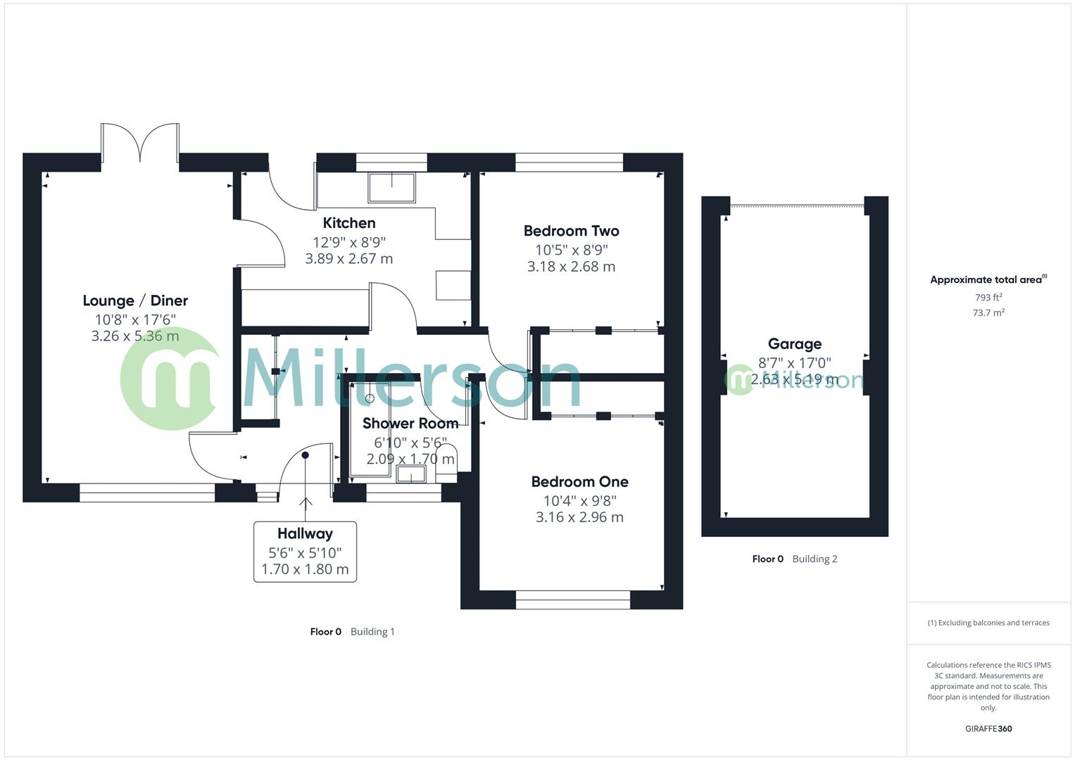 Floorplan for Polwithen Drive, Carbis Bay, St. Ives