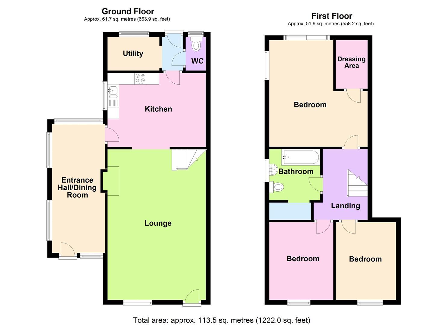 Floorplan for Cathebedron Road, Carnhell Green