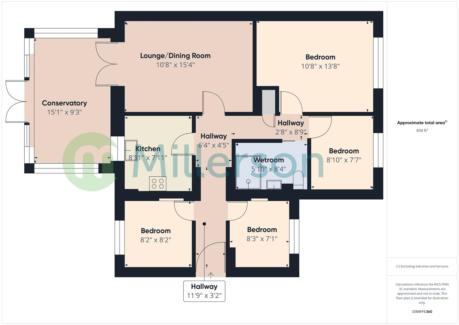 Floorplan for Treloweth Way, Pool, Redruth