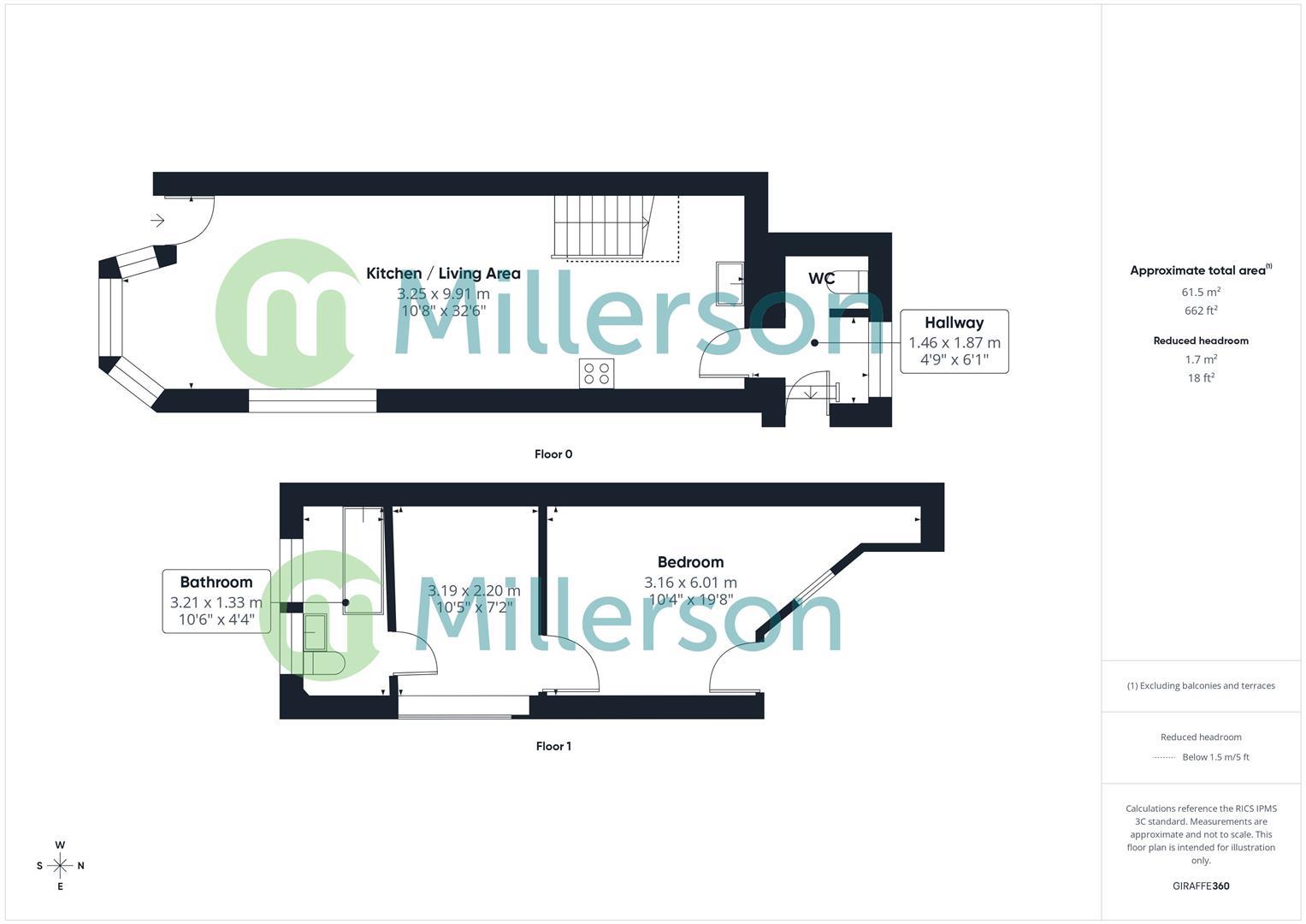 Floorplan for West End, Redruth