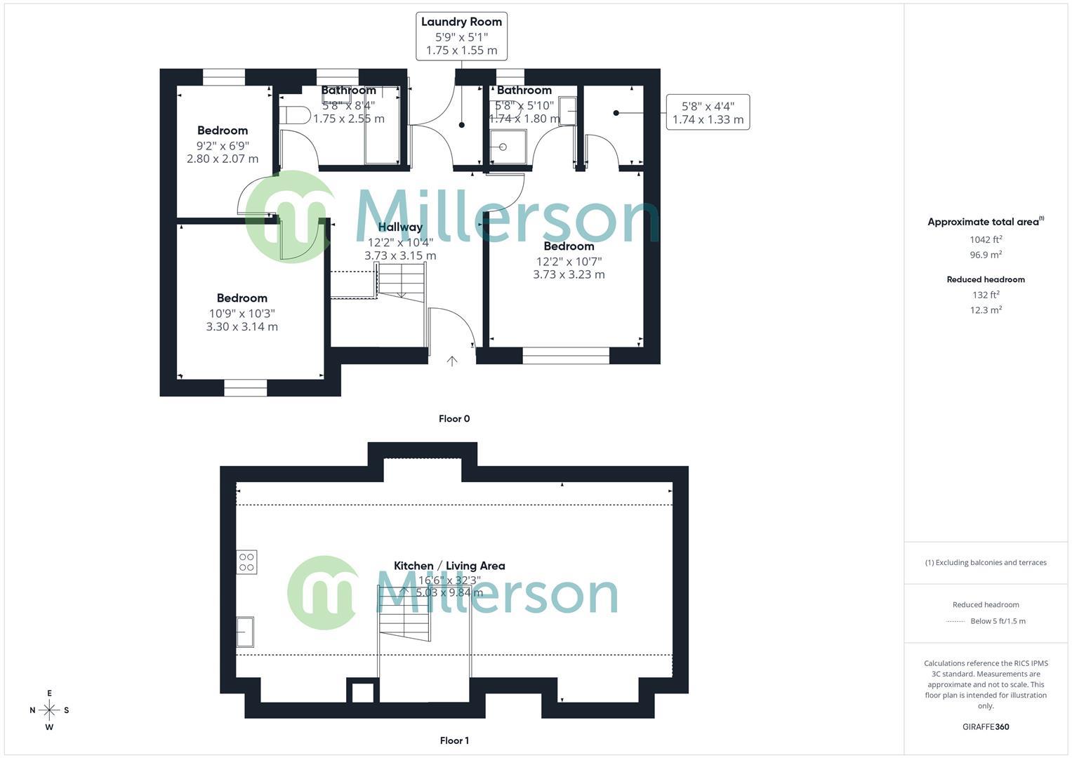 Floorplan for Cledma Bank, Chenalls Road, St. Erth
