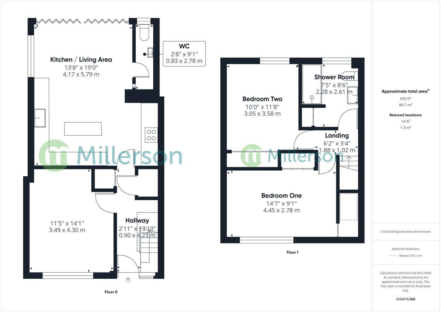 Floorplan for Treveglos, Hayle