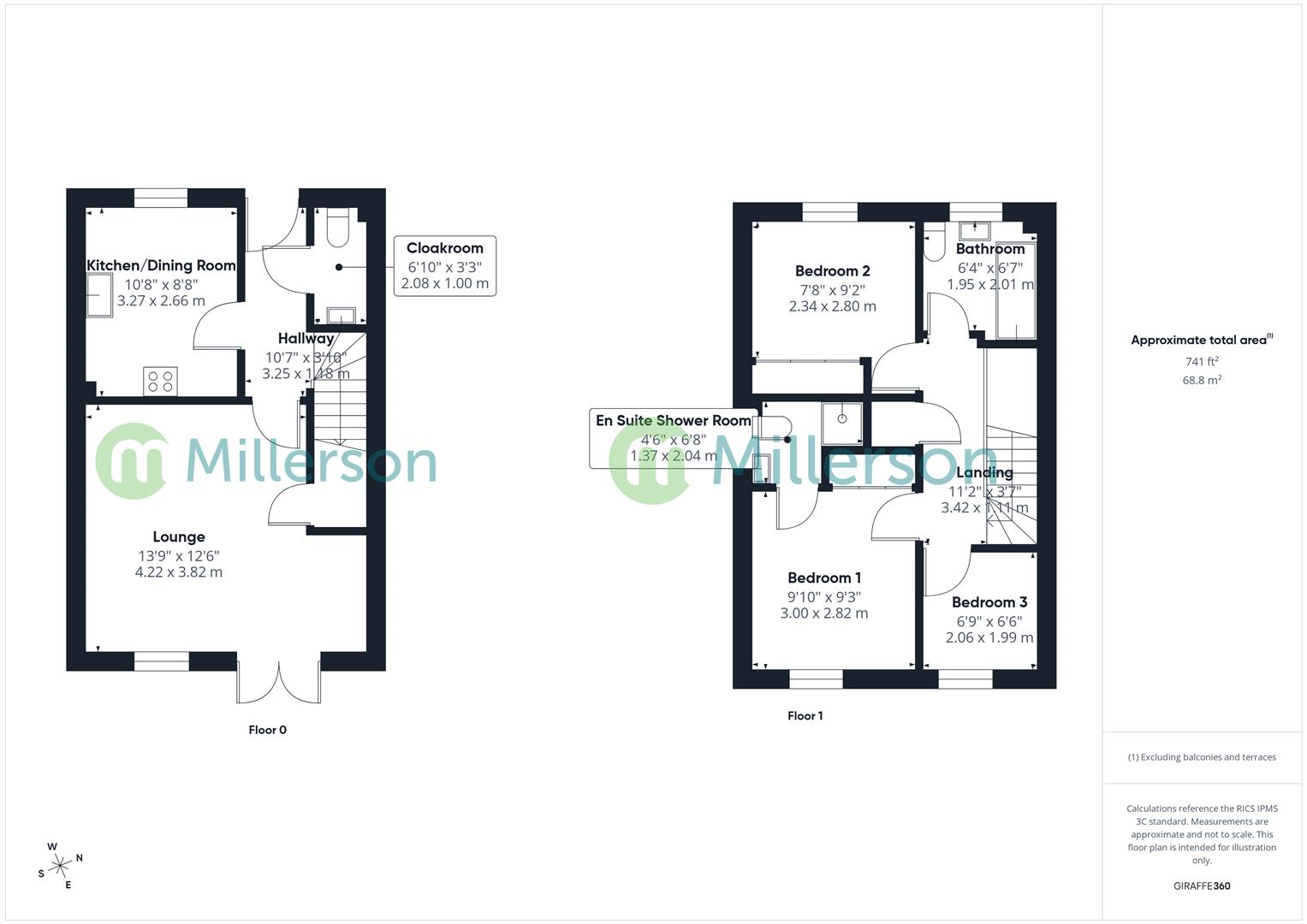 Floorplan for Madison Close, Hayle
