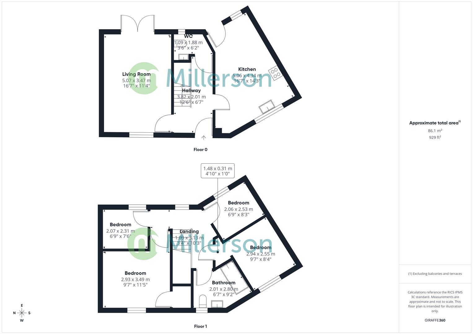 Floorplan for Laity Fields, Camborne