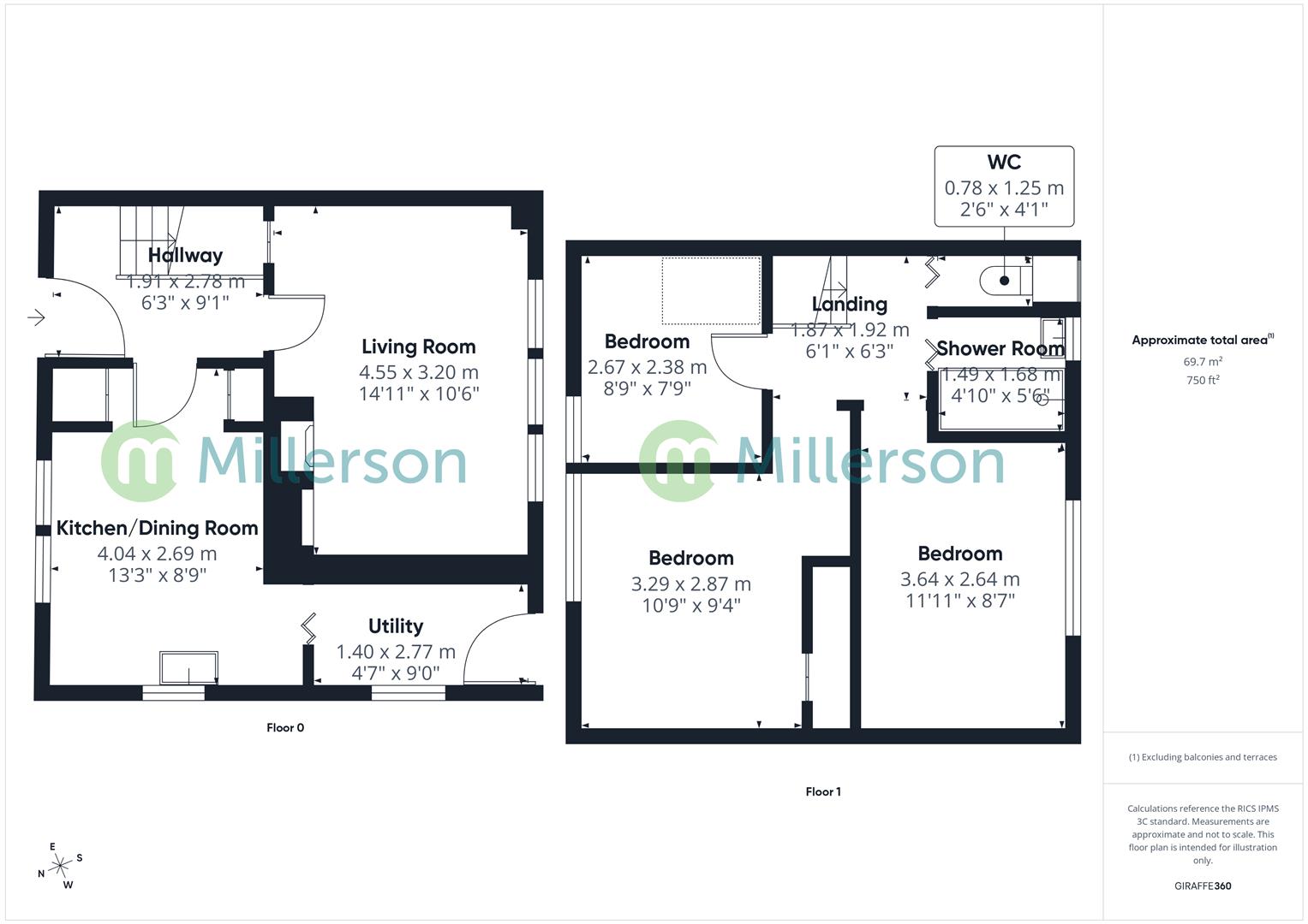 Floorplan for Budnic, Perranporth