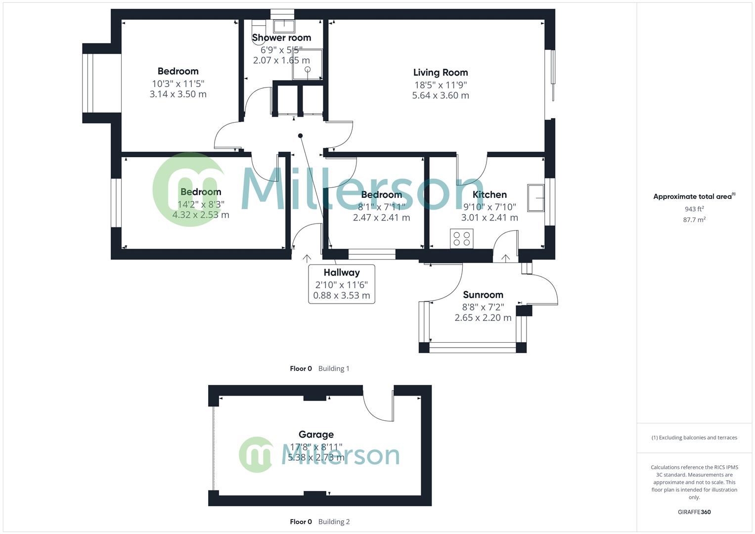 Floorplan for Forth An Tre, Hayle