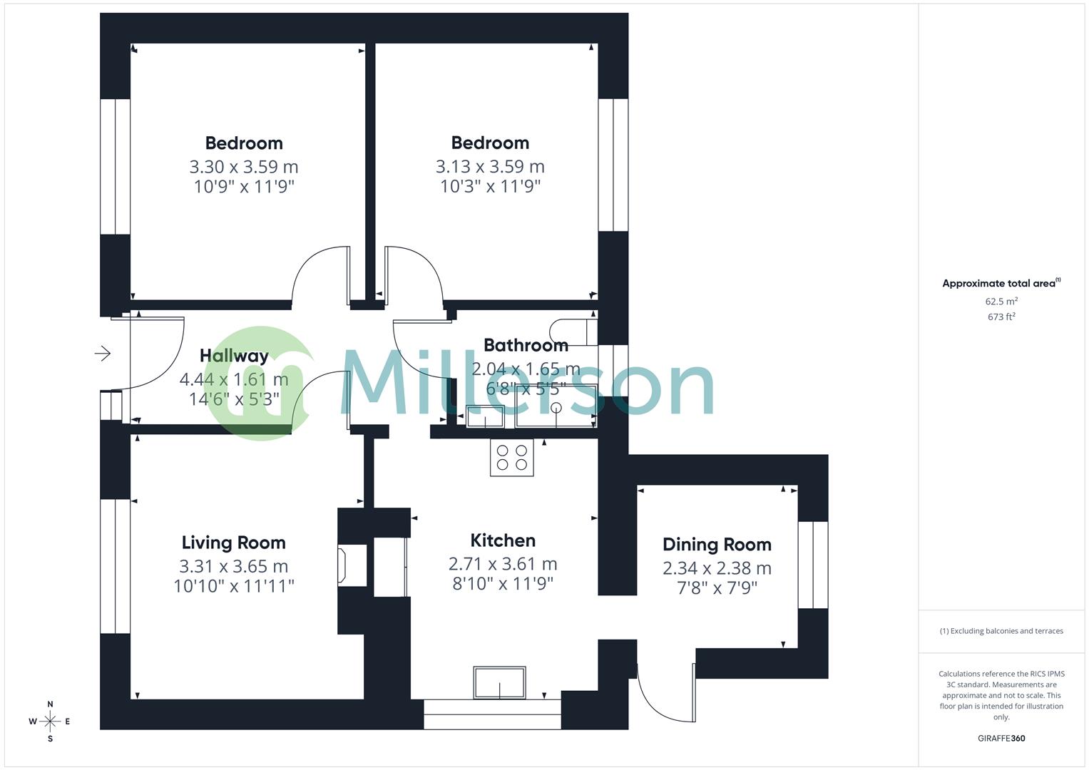 Floorplan for Station Road, Pool, Redruth