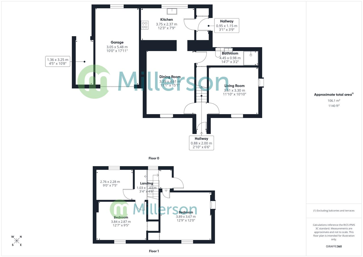 Floorplan for Hendra Lane, Helston