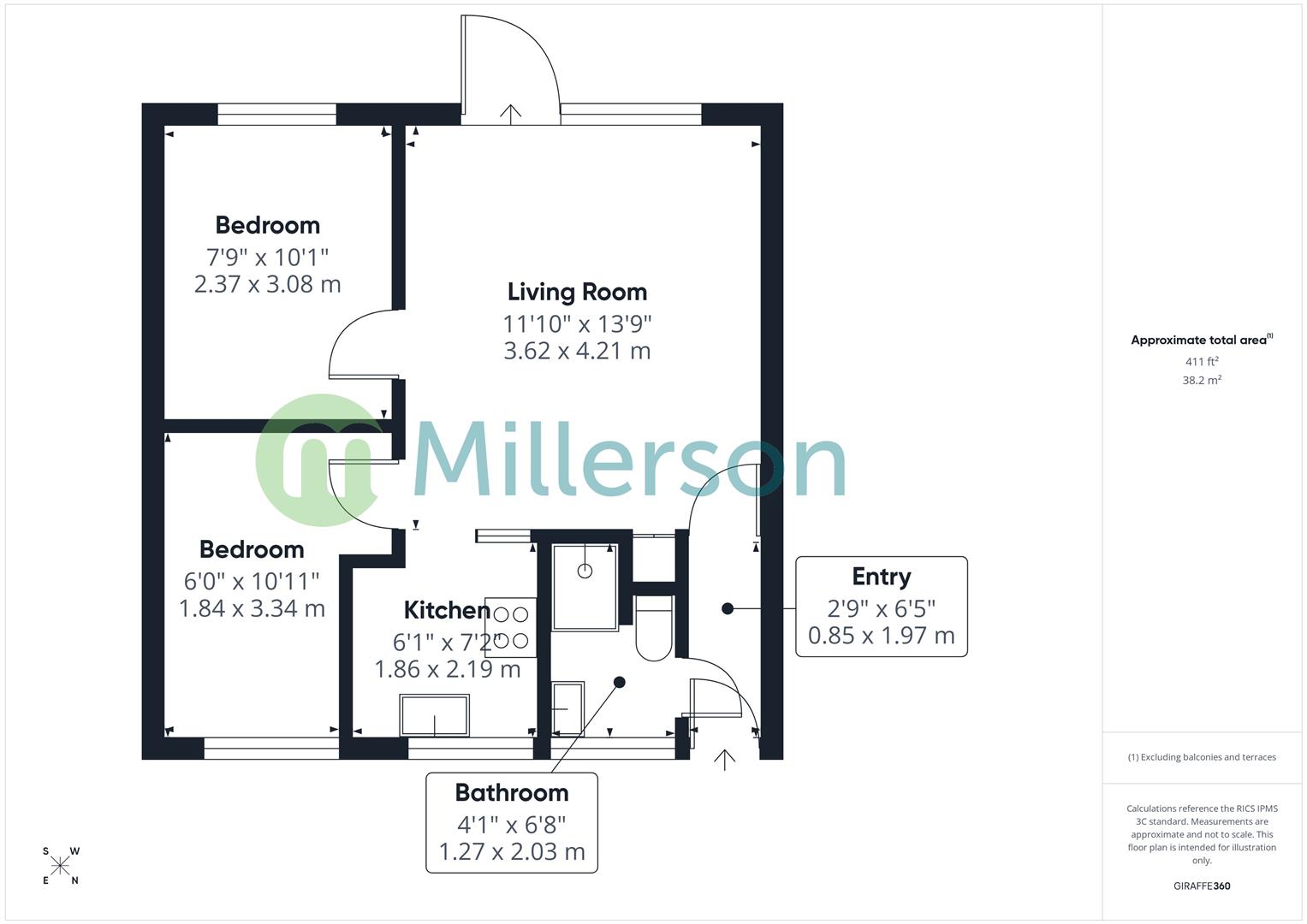 Floorplan for Chyreene Court, Riviere Towans, Phillack