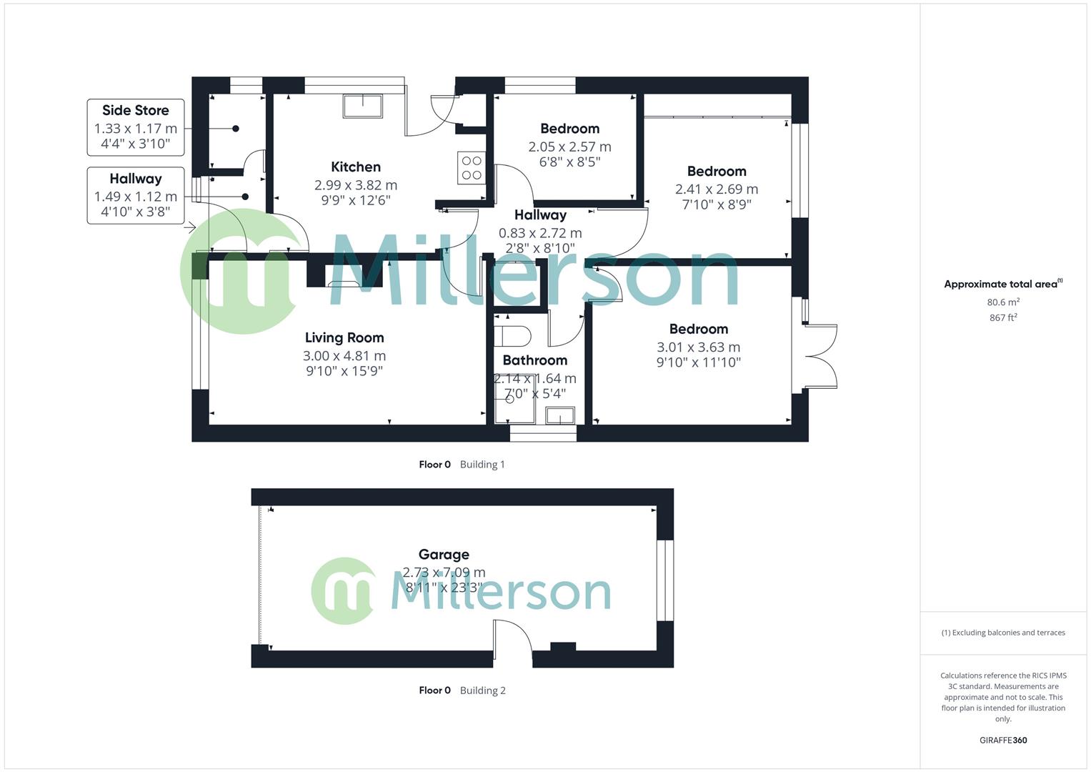 Floorplan for Polgine Lane, Troon, Camborne
