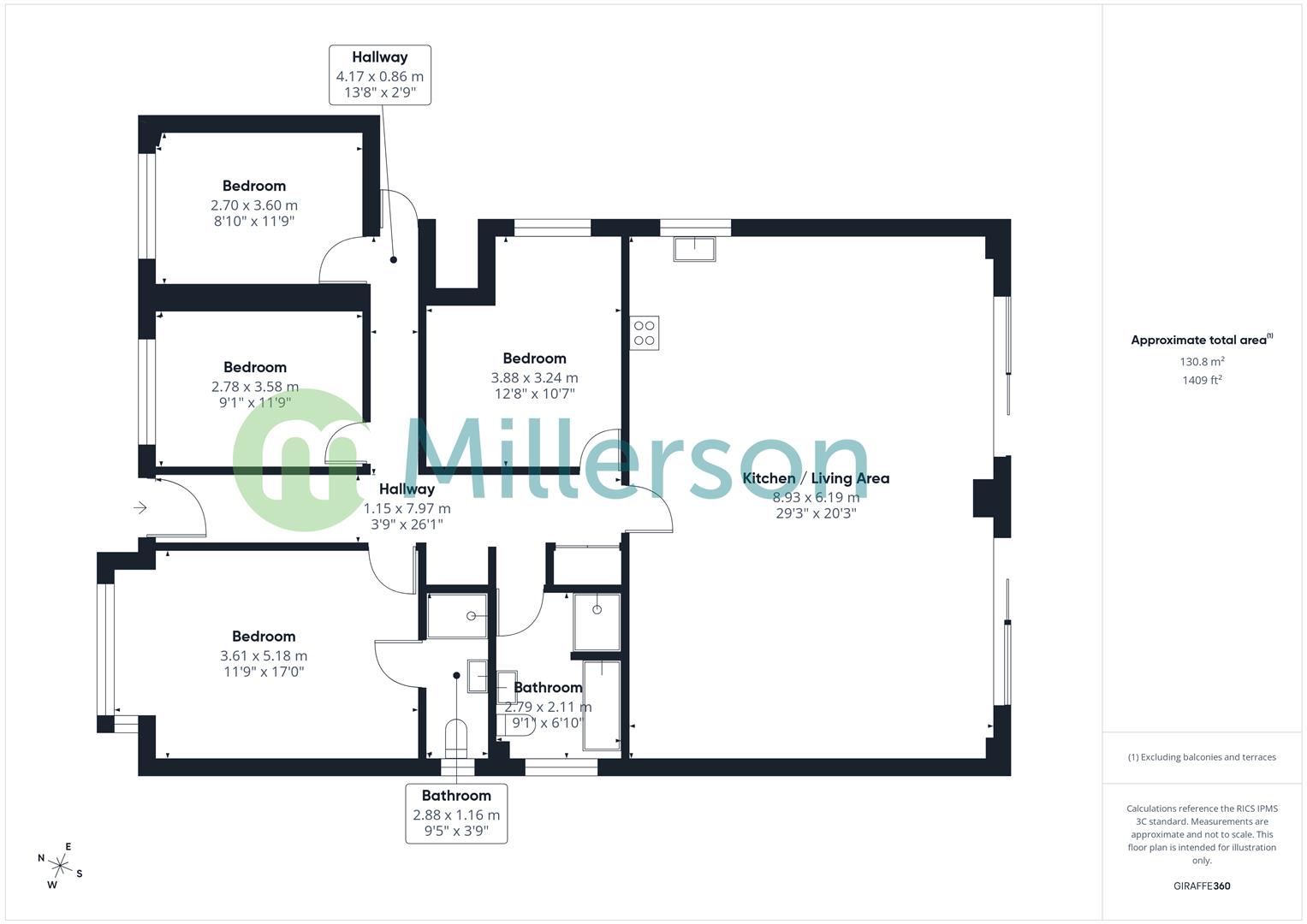 Floorplan for Horsedowns Road, Leedstown, Hayle