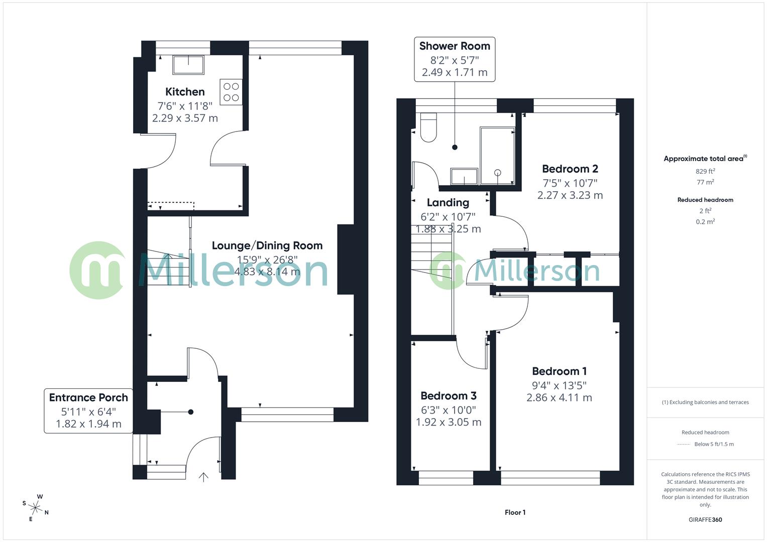 Floorplan for Praze An Creet, St. Ives