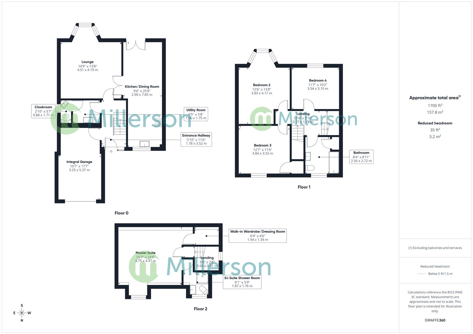 Floorplan for Turnpike Road, Connor Downs, Hayle