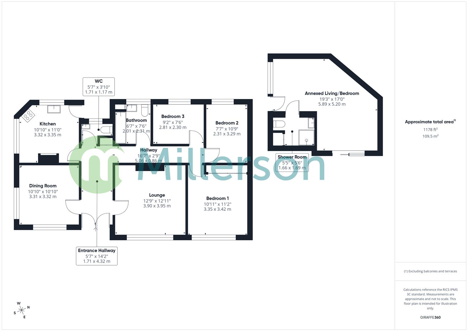 Floorplan for Mellanear Road, Hayle