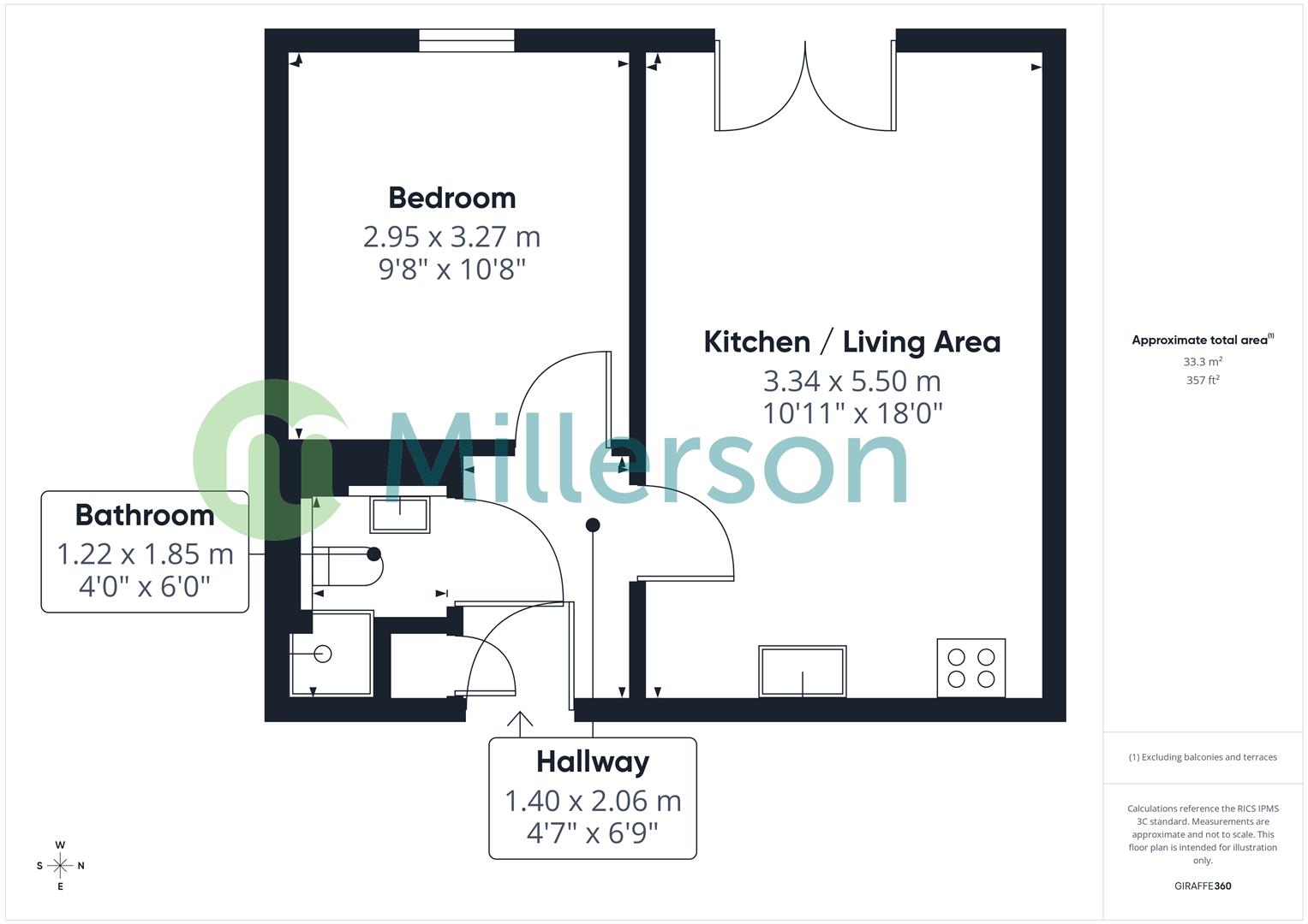 Floorplan for Treleigh Avenue, Redruth