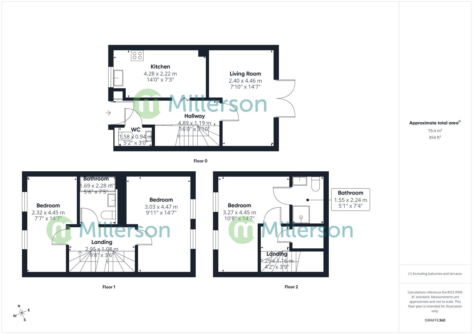 Floorplan for Kegin Terrace, Foundry Road, Camborne