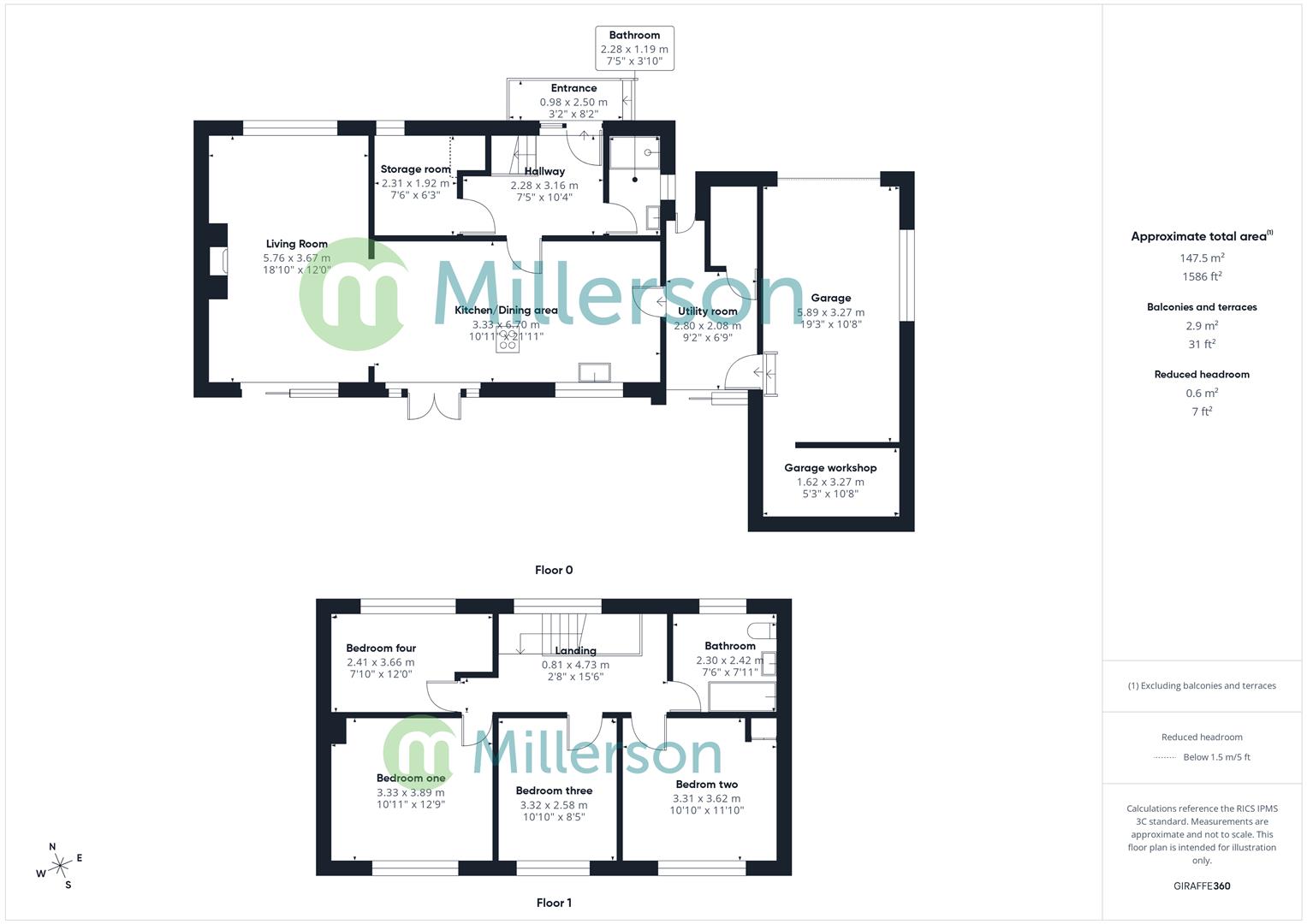 Floorplan for Alexandra Road, Illogan, Redruth