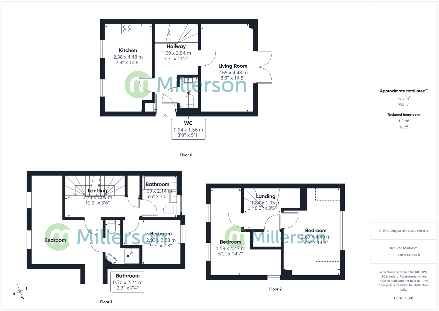 Floorplan for Calumet Road, Camborne