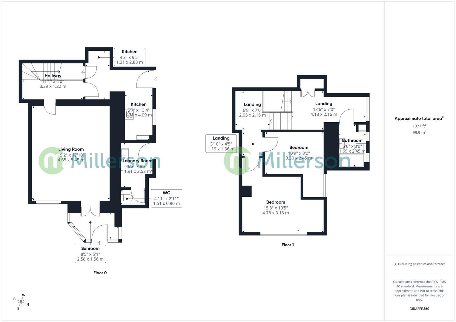 Floorplan for Grist Lane, Angarrack, Hayle