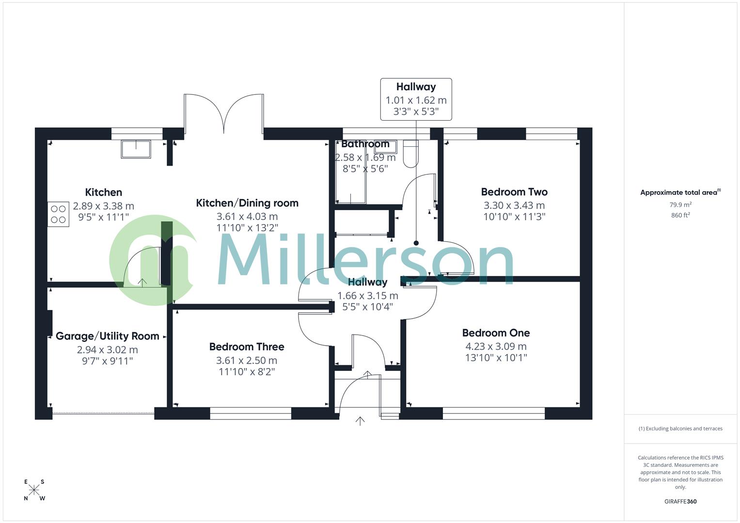 Floorplan for Little Gregwartha, Four Lanes, Redruth