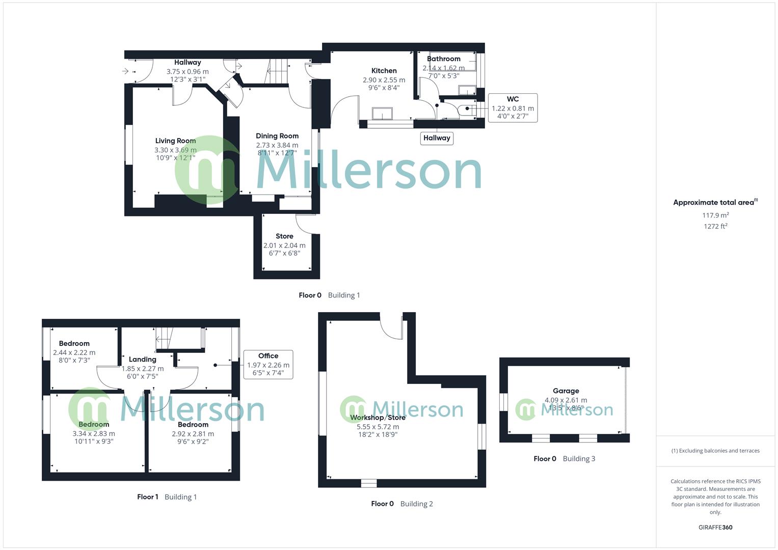 Floorplan for Carnarthen Moor, Carn Brea, Redruth