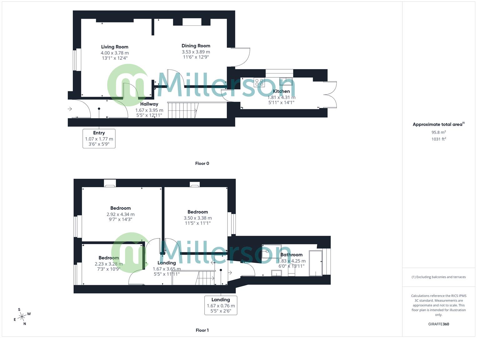 Floorplan for Wellington Road, Camborne