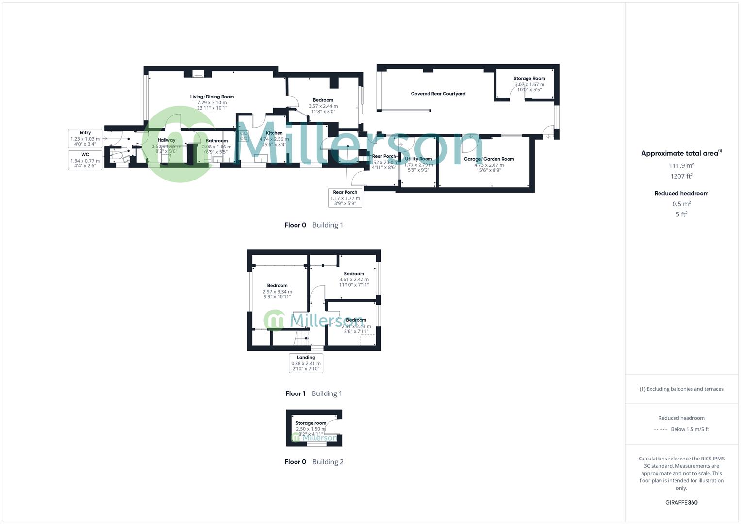 Floorplan for Trethew Gardens, Camborne
