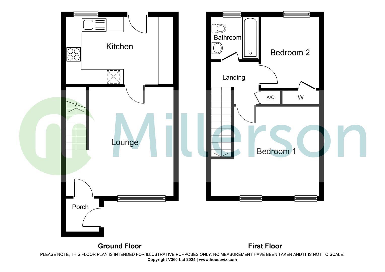 Floorplan for Treberran Gardens, Tolvaddon, Camborne