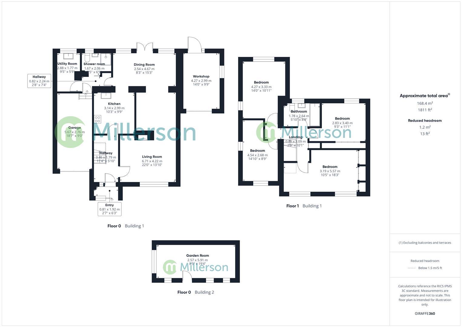 Floorplan for Tehidy Gardens, South Tehidy, Camborne