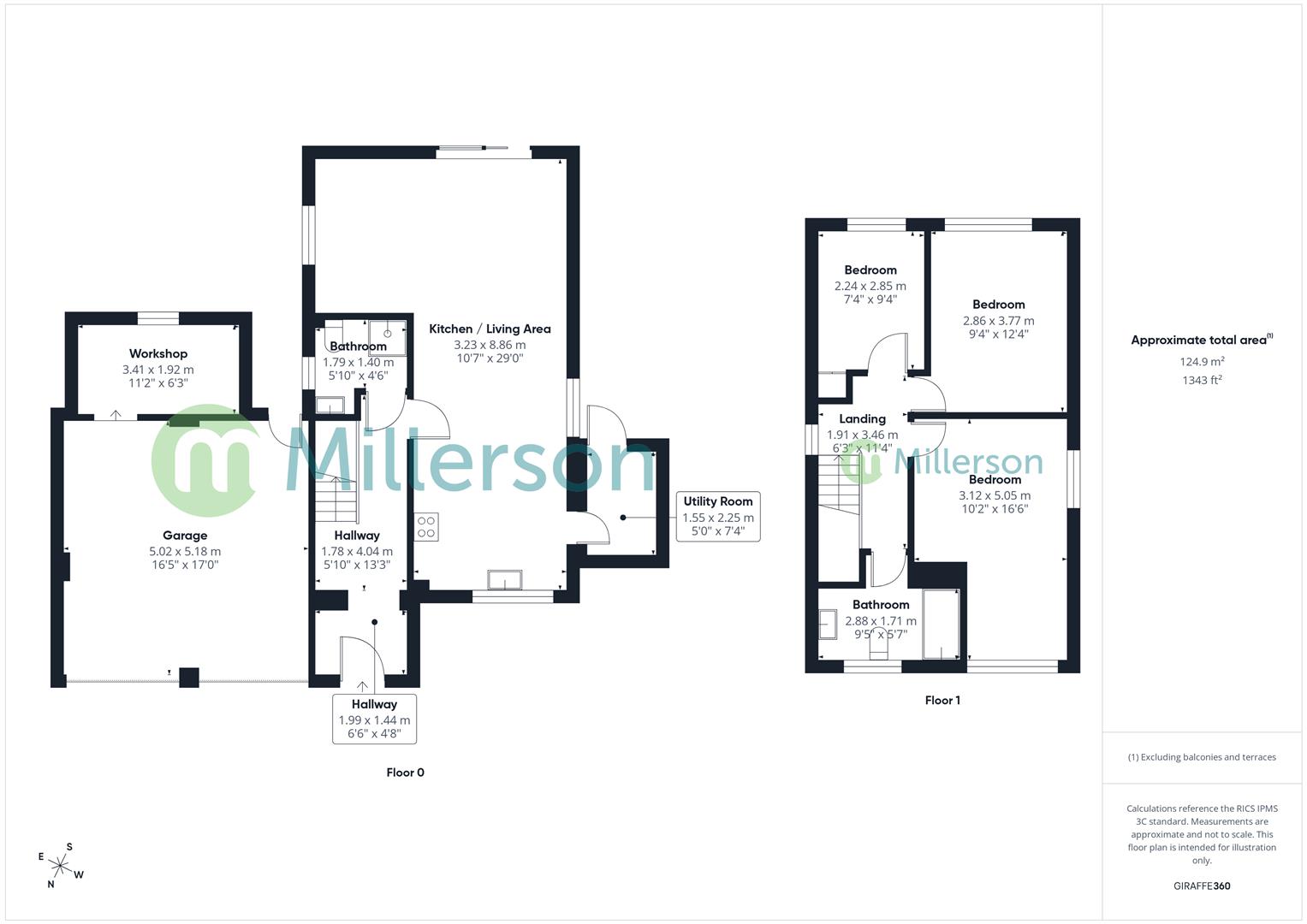 Floorplan for Little Treloweth, Pool, Redruth